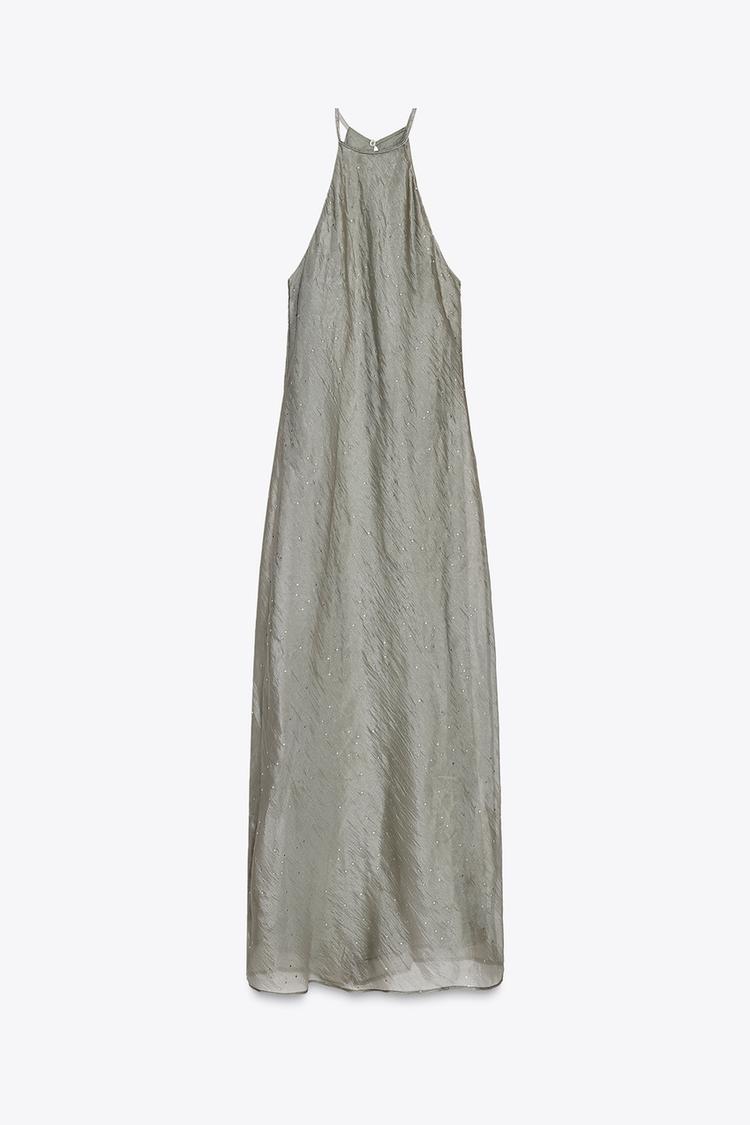 Robe Halter Midi – Éclat Subtil