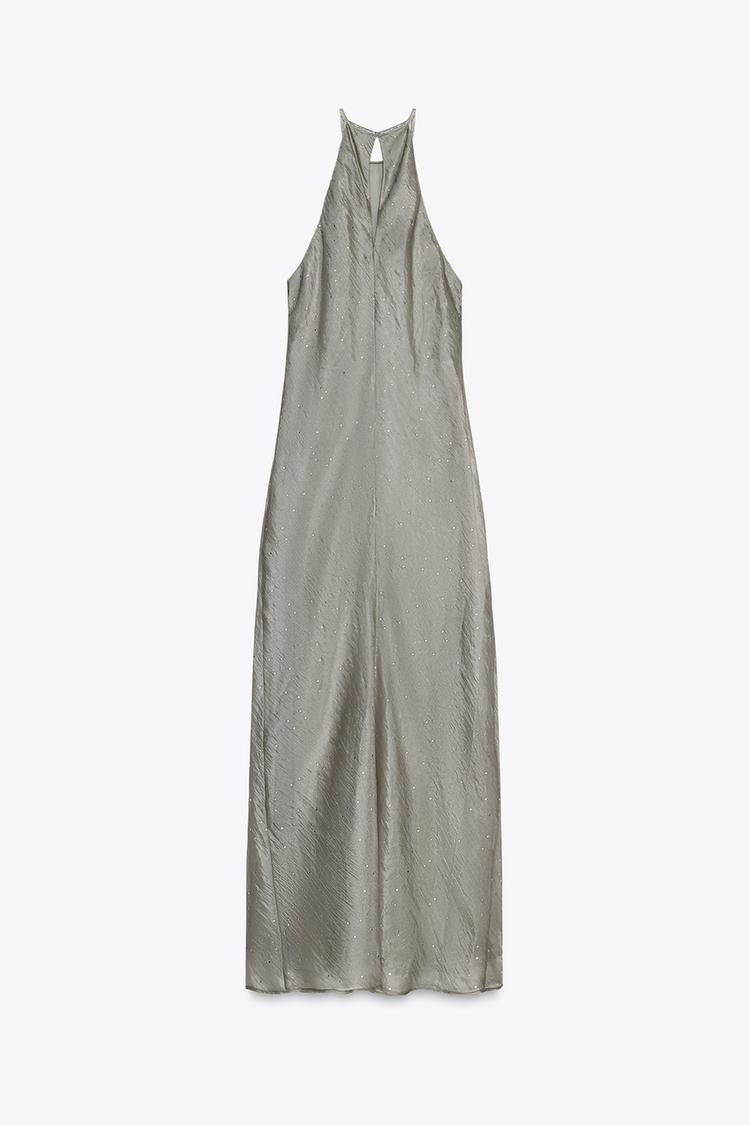 Robe Halter Midi – Éclat Subtil